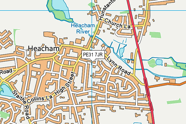 PE31 7JR map - OS VectorMap District (Ordnance Survey)