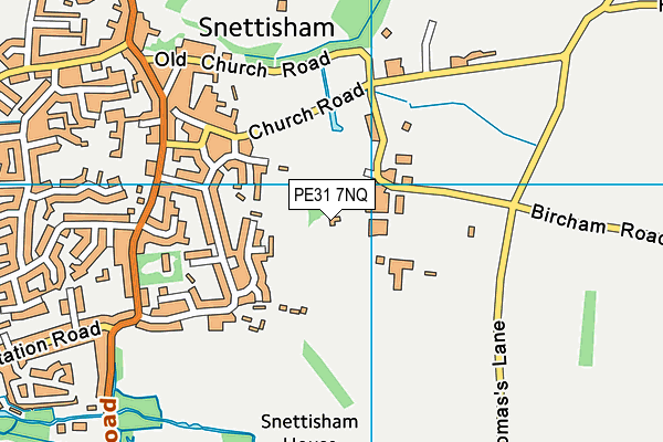 PE31 7NQ map - OS VectorMap District (Ordnance Survey)