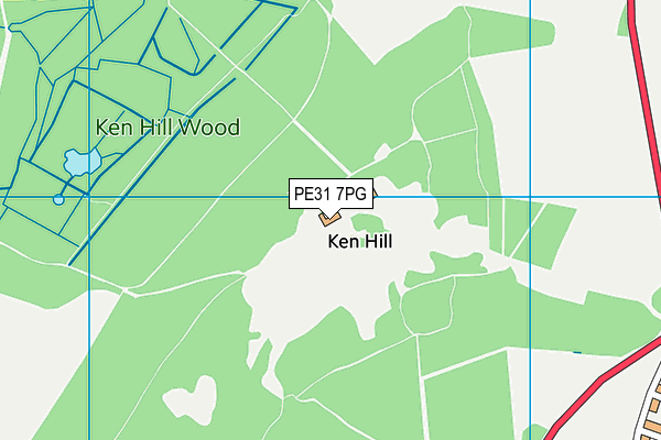 PE31 7PG map - OS VectorMap District (Ordnance Survey)