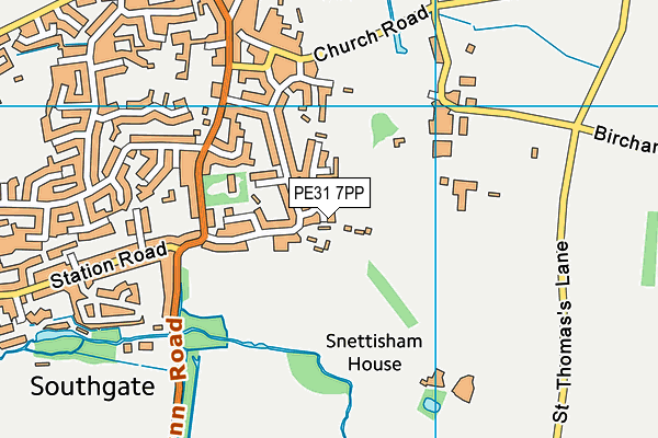 PE31 7PP map - OS VectorMap District (Ordnance Survey)