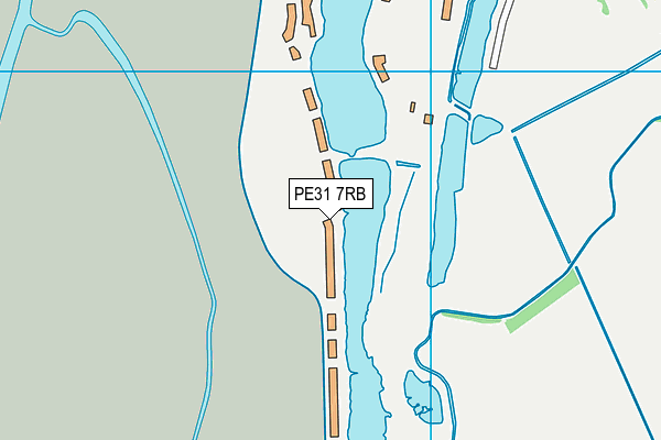 PE31 7RB map - OS VectorMap District (Ordnance Survey)