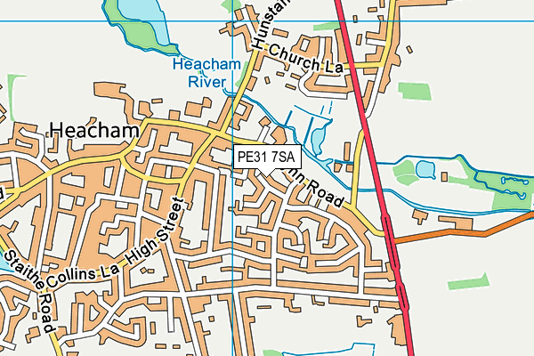 PE31 7SA map - OS VectorMap District (Ordnance Survey)