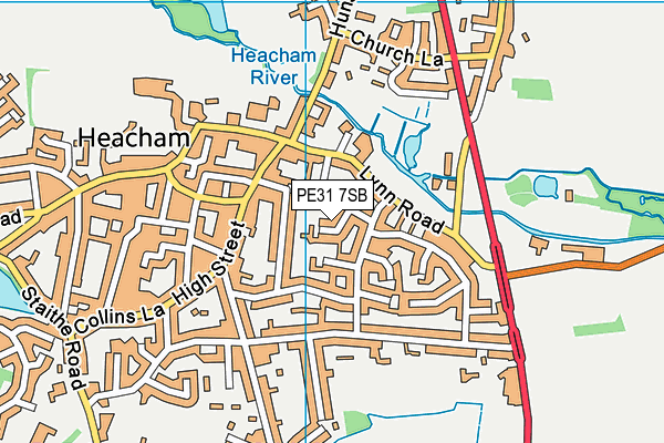 PE31 7SB map - OS VectorMap District (Ordnance Survey)