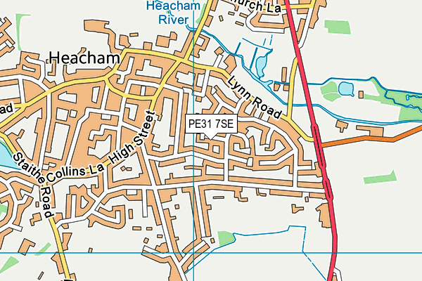 PE31 7SE map - OS VectorMap District (Ordnance Survey)