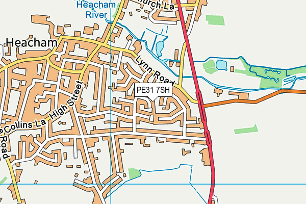 PE31 7SH map - OS VectorMap District (Ordnance Survey)