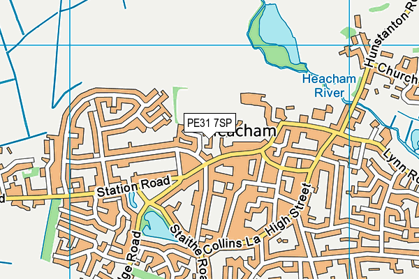 PE31 7SP map - OS VectorMap District (Ordnance Survey)