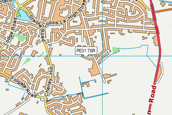 PE31 7SR map - OS VectorMap District (Ordnance Survey)