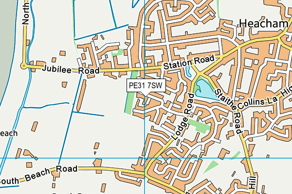 PE31 7SW map - OS VectorMap District (Ordnance Survey)