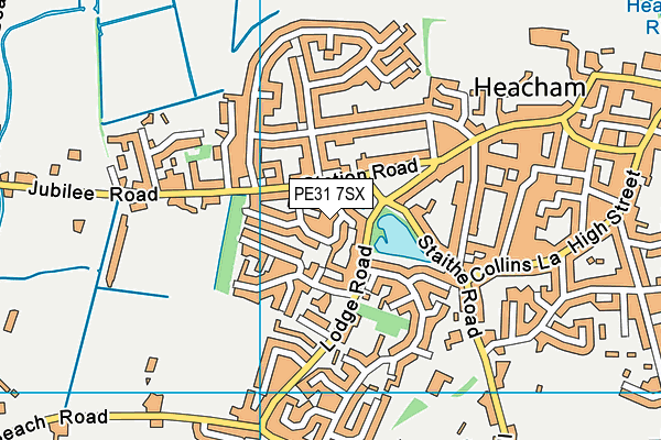 PE31 7SX map - OS VectorMap District (Ordnance Survey)