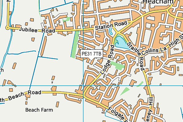 PE31 7TB map - OS VectorMap District (Ordnance Survey)