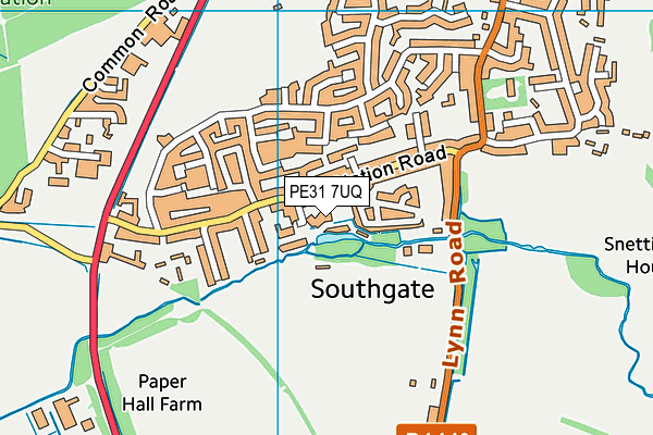 PE31 7UQ map - OS VectorMap District (Ordnance Survey)