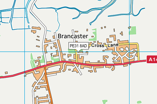 PE31 8AD map - OS VectorMap District (Ordnance Survey)