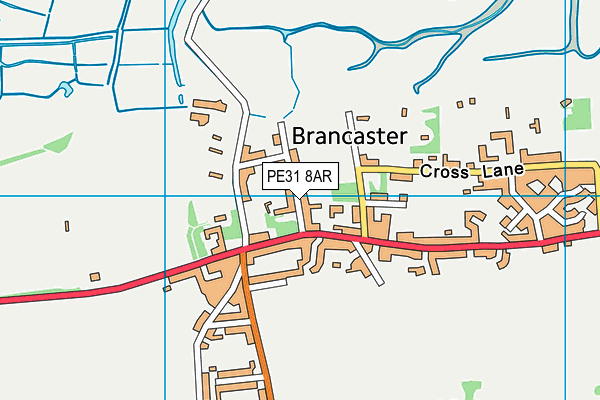 PE31 8AR map - OS VectorMap District (Ordnance Survey)