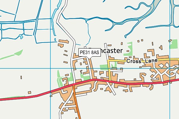 PE31 8AS map - OS VectorMap District (Ordnance Survey)