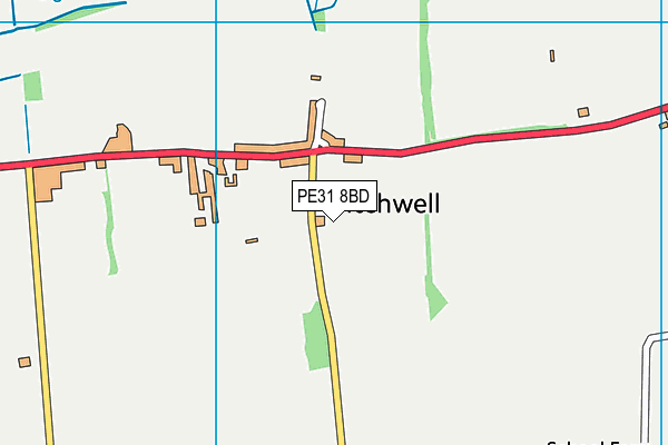 PE31 8BD map - OS VectorMap District (Ordnance Survey)