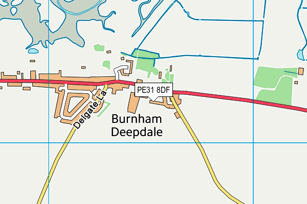 PE31 8DF map - OS VectorMap District (Ordnance Survey)