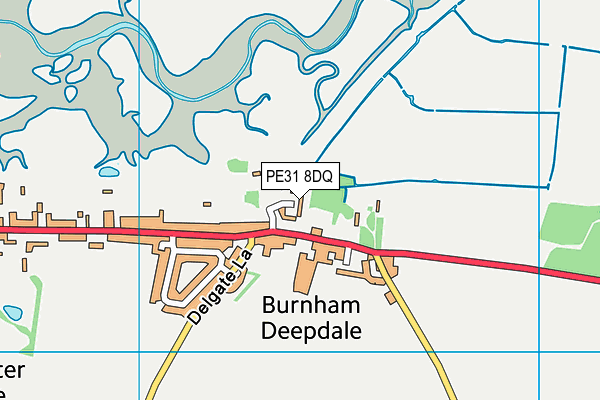 PE31 8DQ map - OS VectorMap District (Ordnance Survey)
