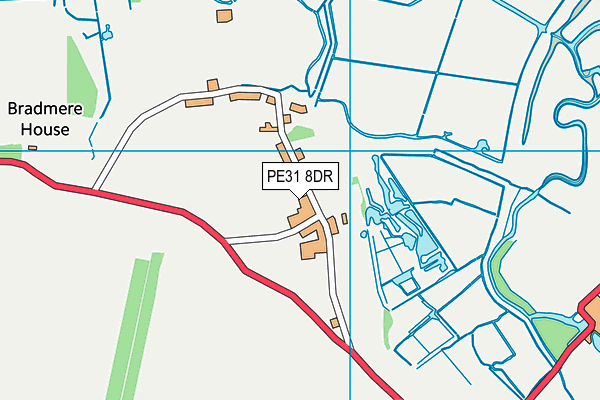 PE31 8DR map - OS VectorMap District (Ordnance Survey)