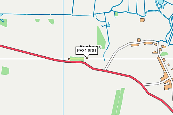 PE31 8DU map - OS VectorMap District (Ordnance Survey)