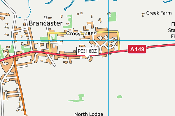 PE31 8DZ map - OS VectorMap District (Ordnance Survey)