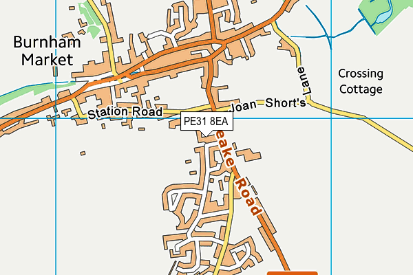 PE31 8EA map - OS VectorMap District (Ordnance Survey)