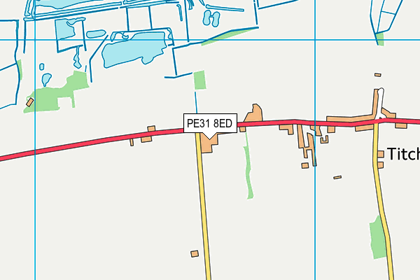 PE31 8ED map - OS VectorMap District (Ordnance Survey)
