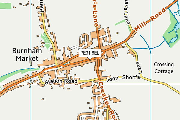 PE31 8EL map - OS VectorMap District (Ordnance Survey)
