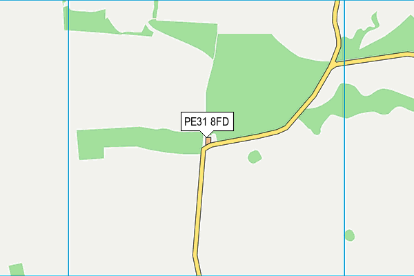 PE31 8FD map - OS VectorMap District (Ordnance Survey)