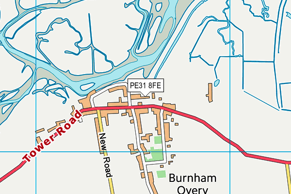 PE31 8FE map - OS VectorMap District (Ordnance Survey)