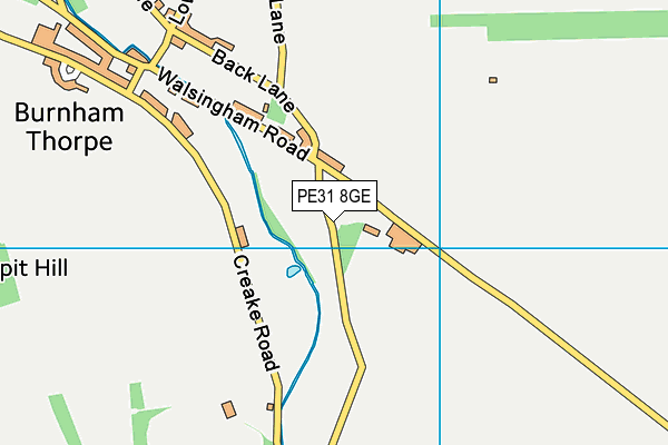 PE31 8GE map - OS VectorMap District (Ordnance Survey)