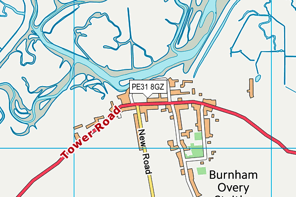 PE31 8GZ map - OS VectorMap District (Ordnance Survey)