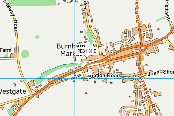 PE31 8HE map - OS VectorMap District (Ordnance Survey)