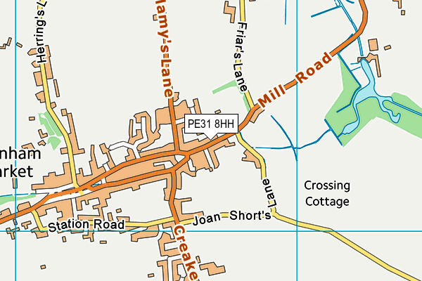 PE31 8HH map - OS VectorMap District (Ordnance Survey)