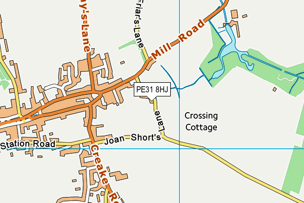 PE31 8HJ map - OS VectorMap District (Ordnance Survey)