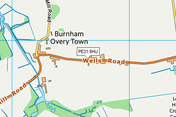 PE31 8HU map - OS VectorMap District (Ordnance Survey)