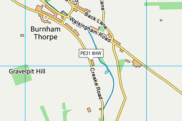 PE31 8HW map - OS VectorMap District (Ordnance Survey)