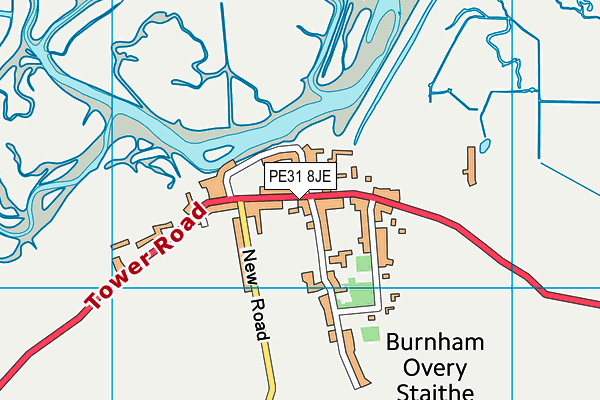 PE31 8JE map - OS VectorMap District (Ordnance Survey)