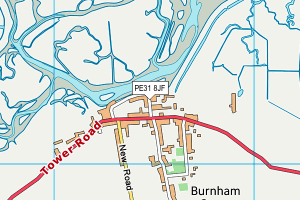 PE31 8JF map - OS VectorMap District (Ordnance Survey)