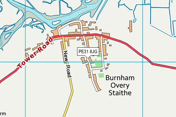 PE31 8JG map - OS VectorMap District (Ordnance Survey)