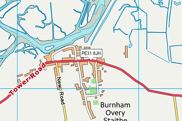 PE31 8JH map - OS VectorMap District (Ordnance Survey)