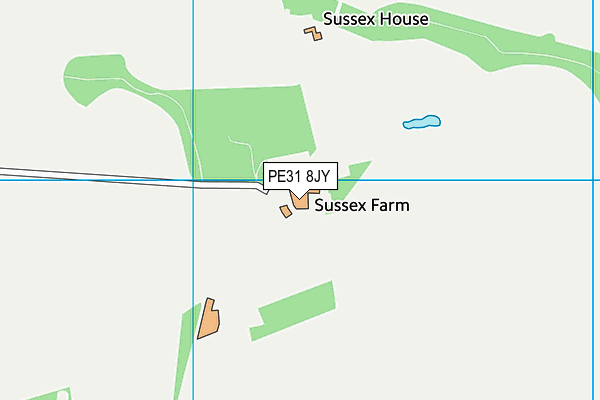 PE31 8JY map - OS VectorMap District (Ordnance Survey)