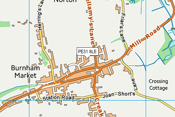 PE31 8LE map - OS VectorMap District (Ordnance Survey)
