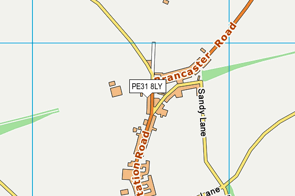 PE31 8LY map - OS VectorMap District (Ordnance Survey)