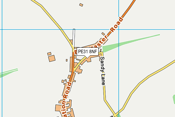 PE31 8NF map - OS VectorMap District (Ordnance Survey)