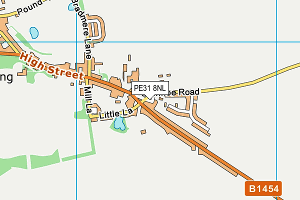 PE31 8NL map - OS VectorMap District (Ordnance Survey)