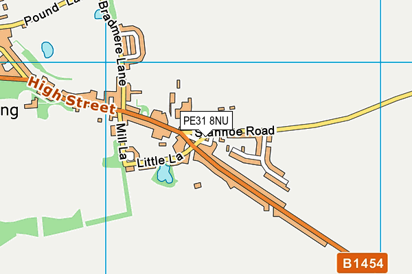 PE31 8NU map - OS VectorMap District (Ordnance Survey)