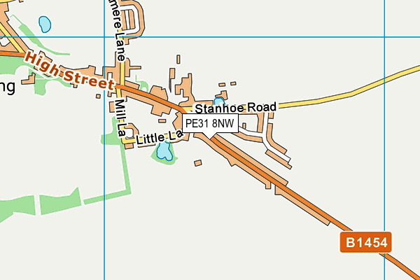 PE31 8NW map - OS VectorMap District (Ordnance Survey)