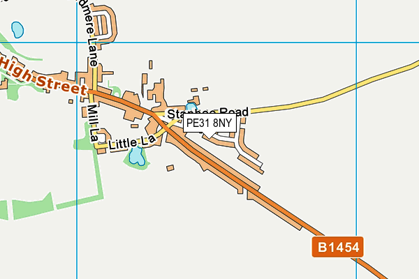 PE31 8NY map - OS VectorMap District (Ordnance Survey)
