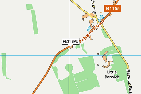 PE31 8PU map - OS VectorMap District (Ordnance Survey)