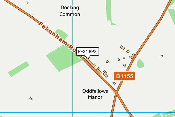 PE31 8PX map - OS VectorMap District (Ordnance Survey)